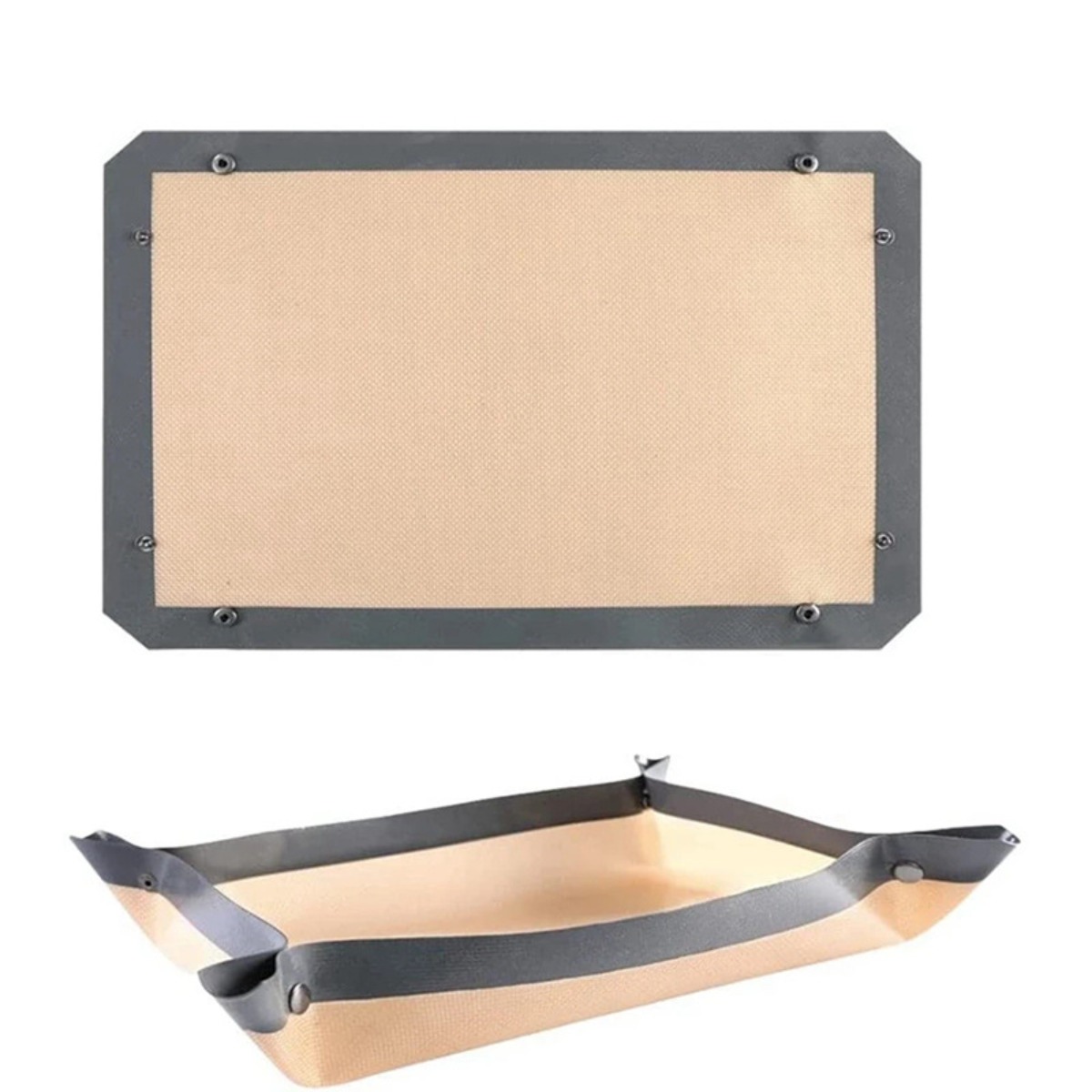 Silicone Baking Mat - حصيرة خبز سيليكونية مع مشبك، مانعة