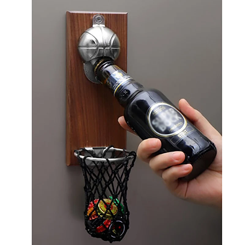 Kitchen Gadgets Home Party - فتاحة زجاجات كرة السلة مع جيب