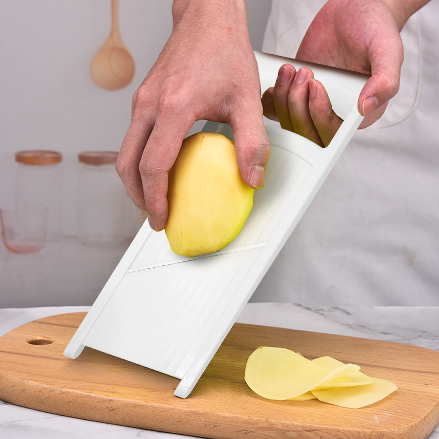 Kitchen Gadgets Hacks - قطاعة بطاطس منزلية متعددة الوظائف من