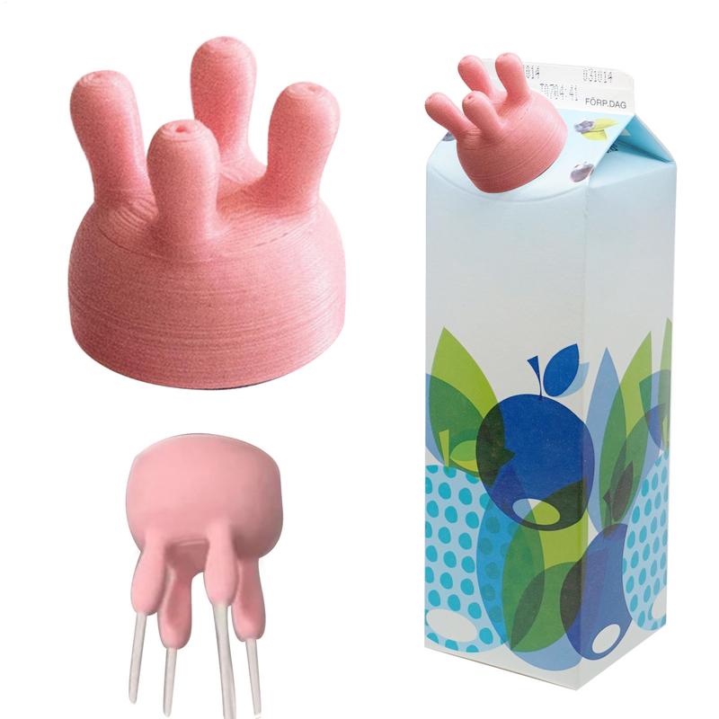 Kitchen Gadgets To 3D Print - غطاء زجاجة الحليب غطاء كرتوني الحليب