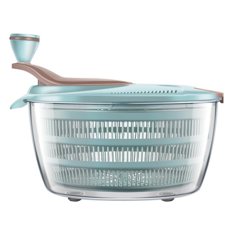Salad Spinner - سبينر الخس مع فتحات تصريف مزدوجة،