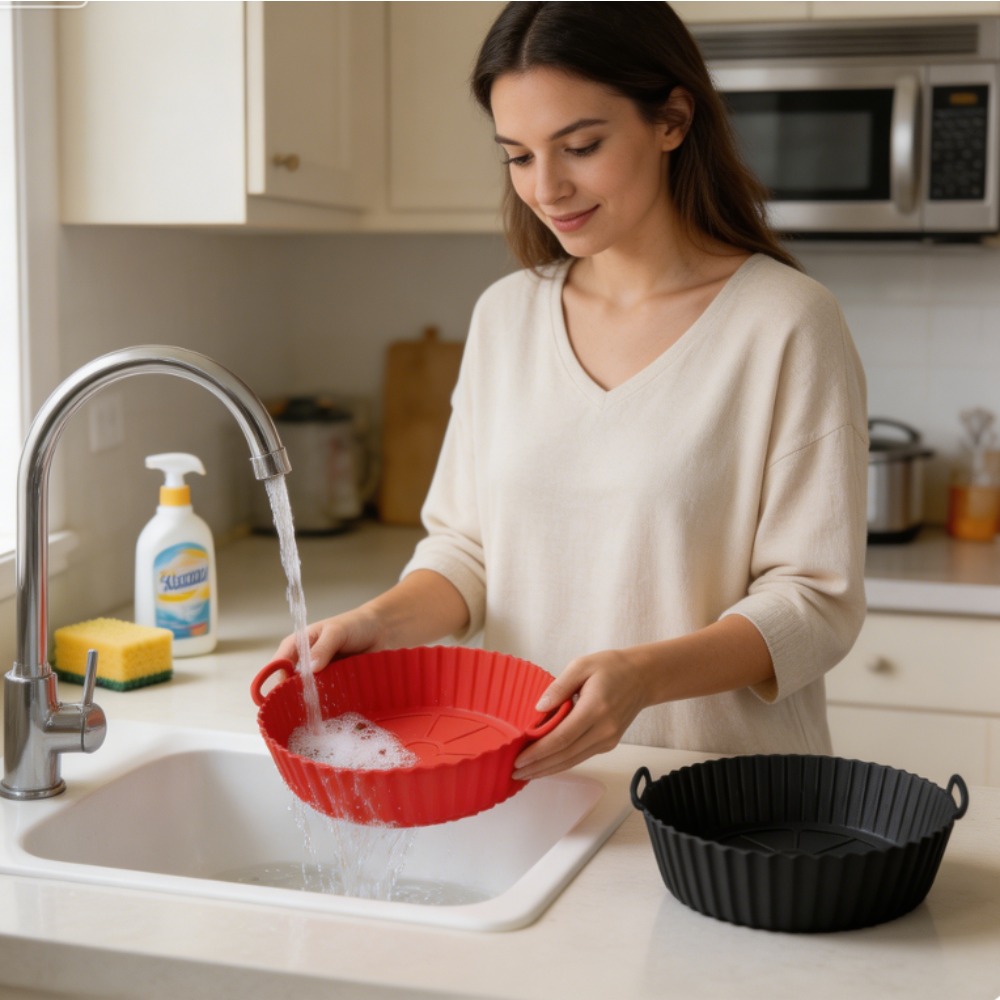Silicone Baking Mat - صينية خبز دائرية من السيليكون قابلة