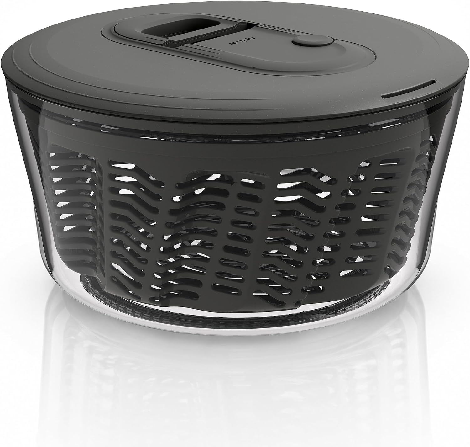 Salad Spinner - مصفاة سلطة صغيرة بمقبض سحب، وعاء