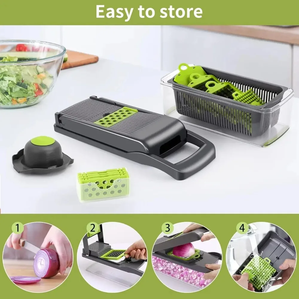 متعددة الوظائف أداة تقطيع الخض - مراجعة Kitchen Gadgets Hacks وسعره