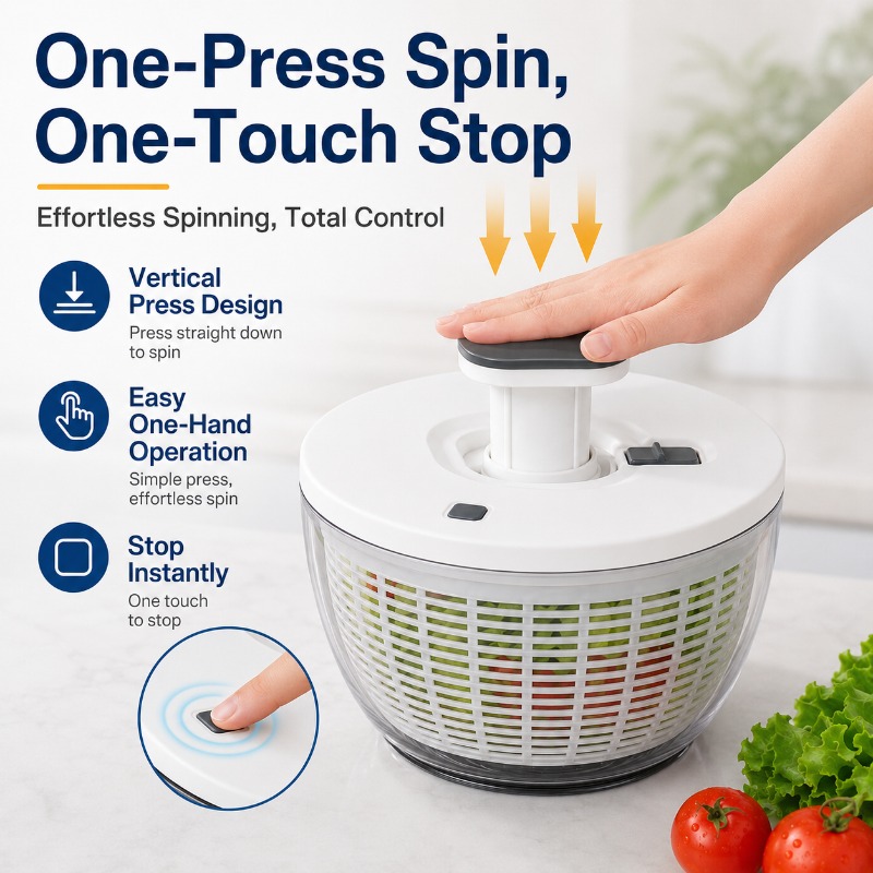 جهاز تجفيف الخضروات والفواكه س - مراجعة Salad Spinner وسعره