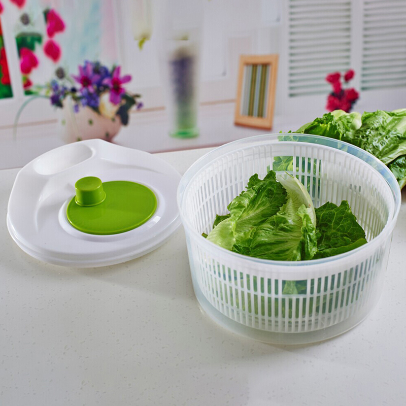 سعة كبيرة مجفف الخضروات الدوار - مراجعة Salad Spinner وسعره