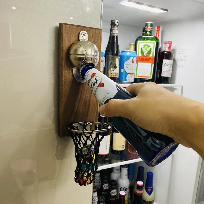 فتاحة زجاجات كرة السلة مع جيب  - مراجعة Kitchen Gadgets Home Party وسعره