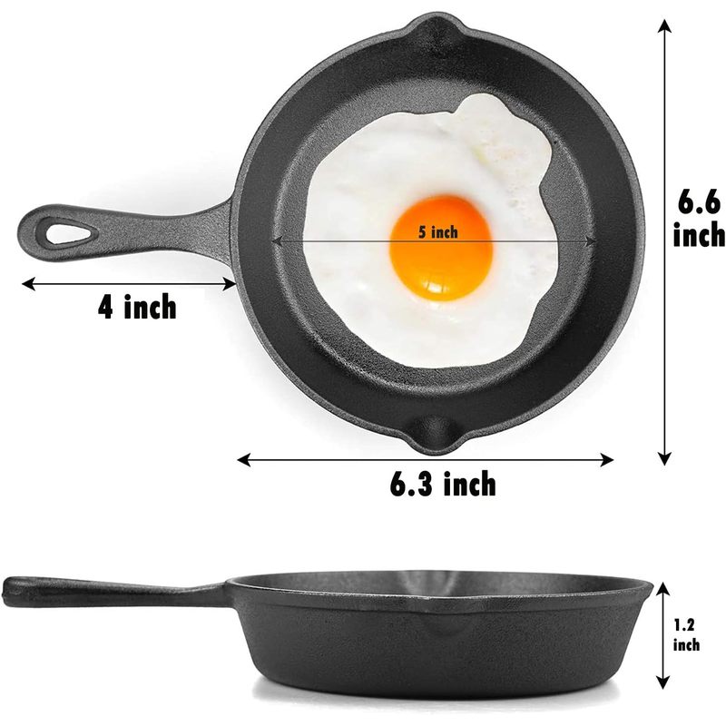 مقلاة من الحديد الزهر مقاس 6 ب - مراجعة Cast Iron Skillet وسعره