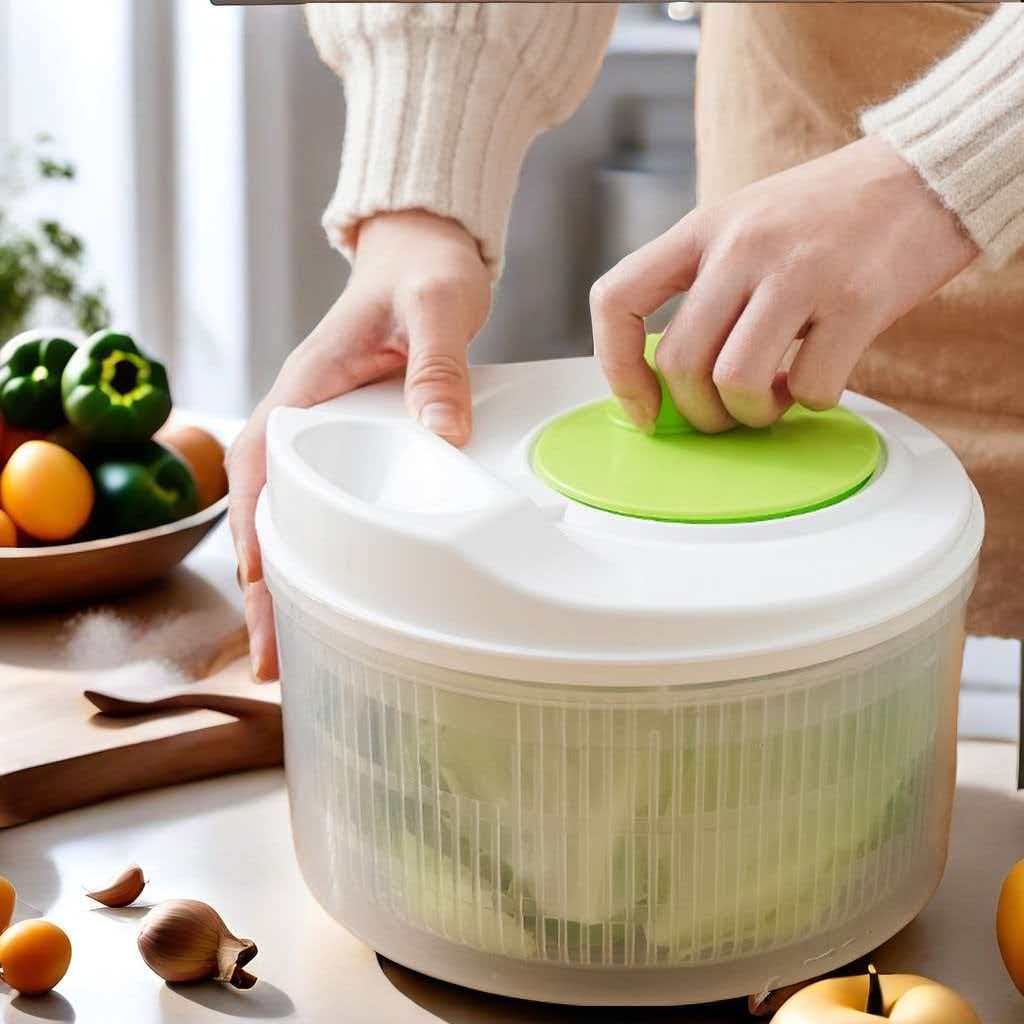 1 مجموعة المنزلية متعددة الوظا - مراجعة Salad Spinner وسعره