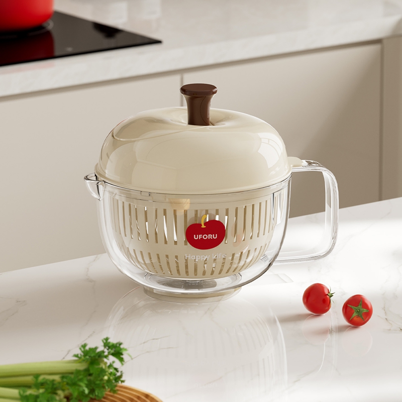UFORU سلة تجفيف الخضروات والفو - مراجعة Salad Spinner وسعره