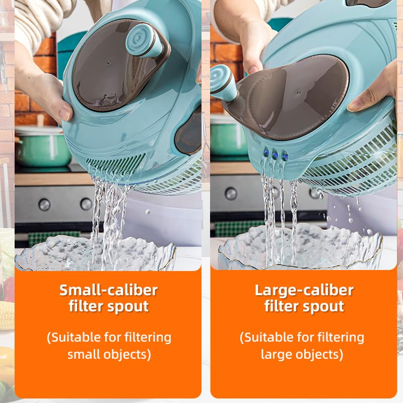 سبينر الخس مع فتحات تصريف مزدو - مراجعة Salad Spinner وسعره