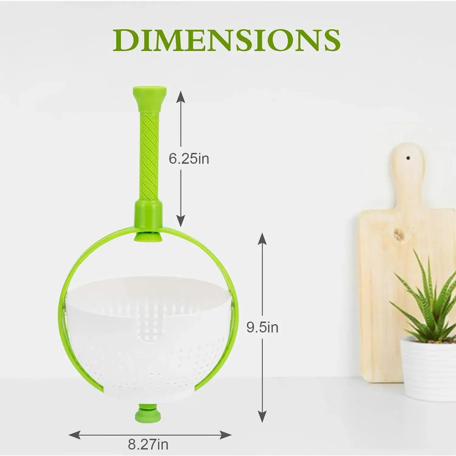 سلة تجفيف قابلة للطي للفواكه و - مراجعة Salad Spinner وسعره