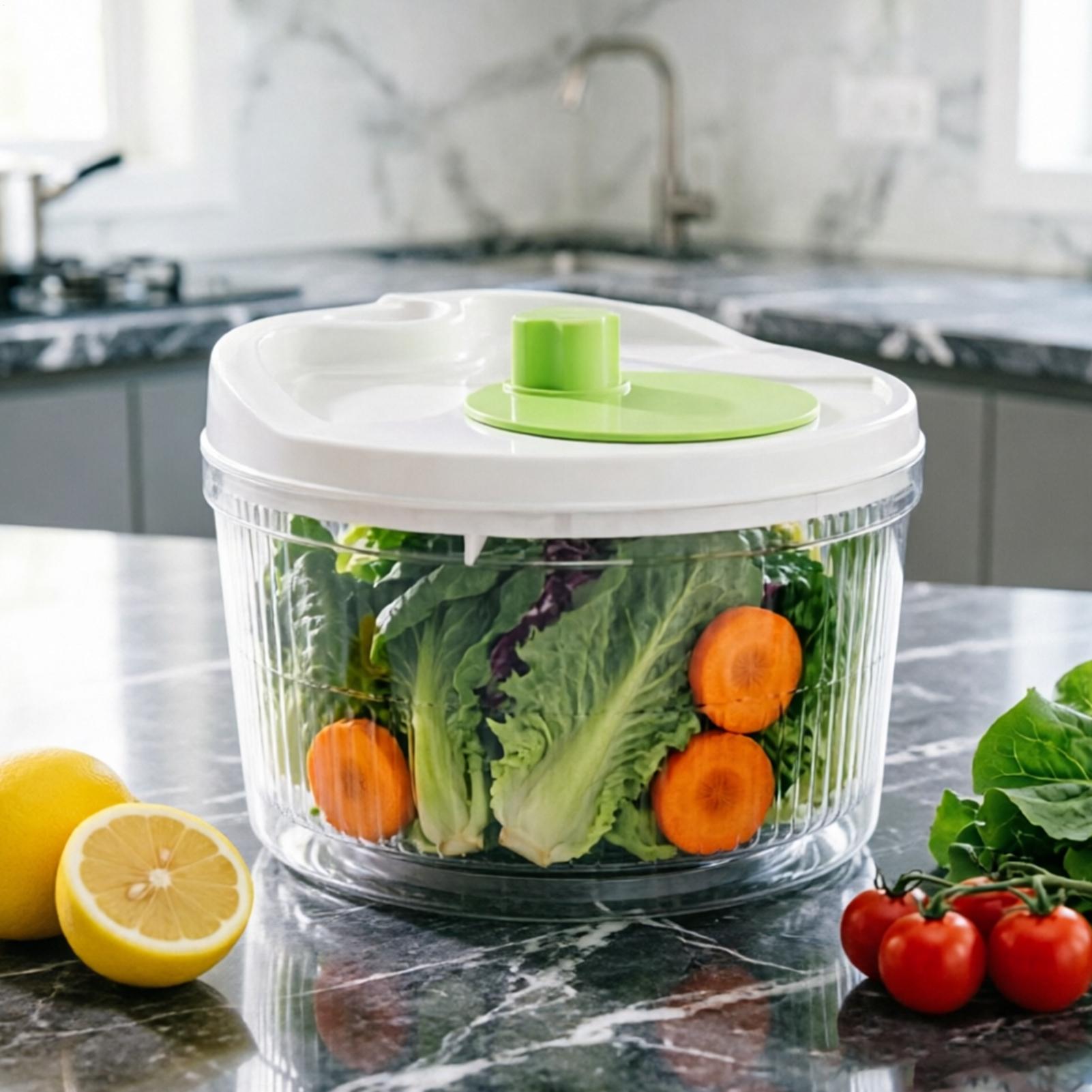 جهاز تجفيف السلطة اليدوي مع فت - مراجعة Salad Spinner وسعره