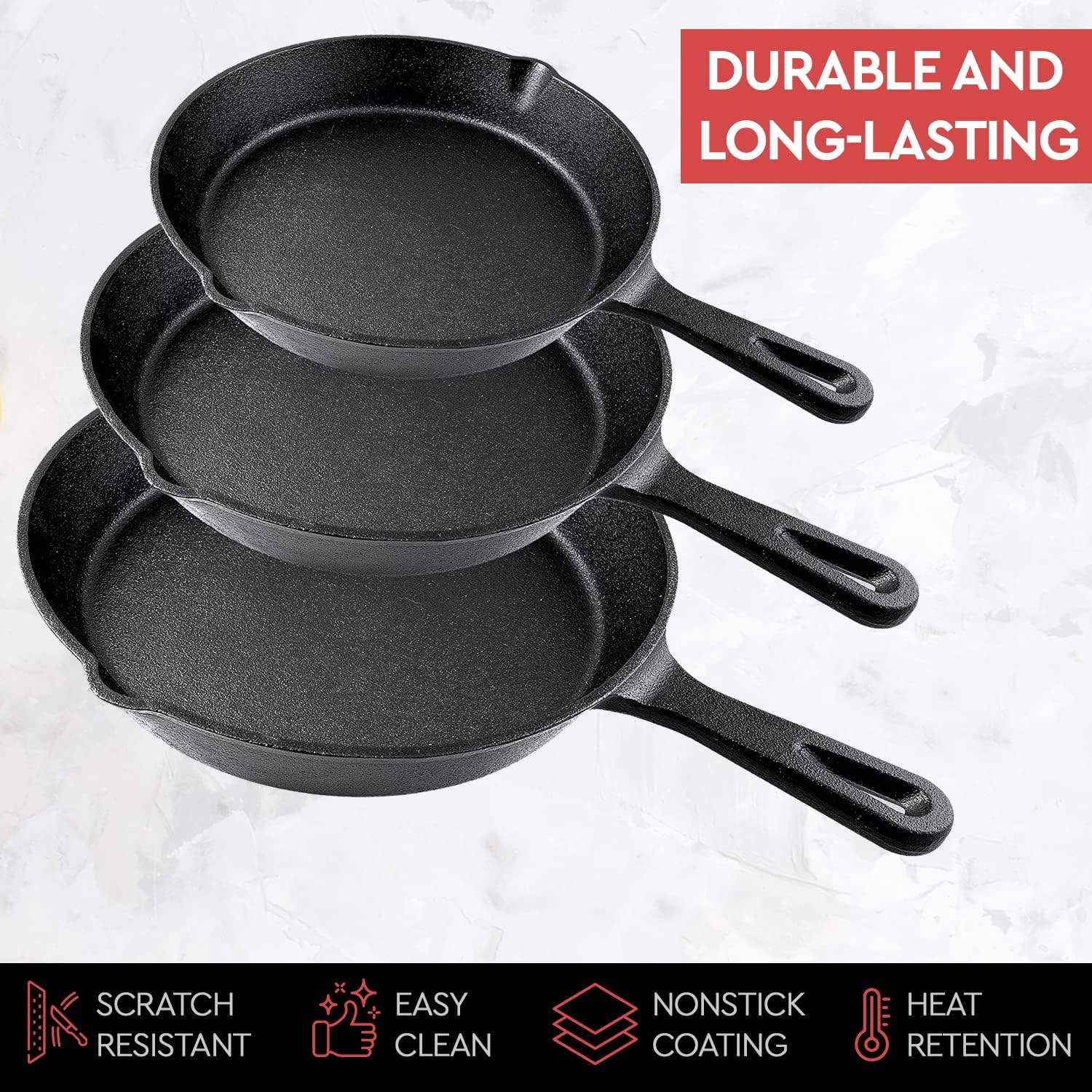 مقلاة من الحديد الزهر غير لاصق - مراجعة Cast Iron Skillet وسعره