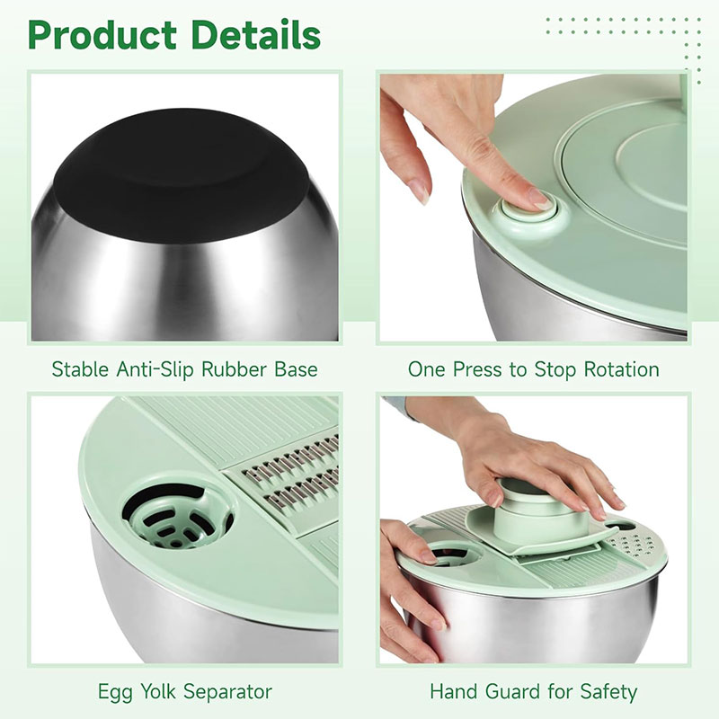 وعاء تدوير الخضروات من الستانل - مراجعة Salad Spinner وسعره